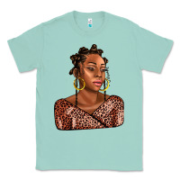 Seafoam afro woman Classic Tee - AdoDesignShop