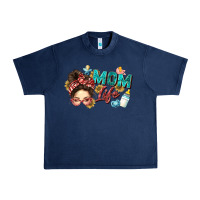 Navy mom life Urban Heavy Tee - Zillion Design Studio