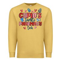 Antique Gold cupid's favorite pharmacy tech Premium Sweatshirt - MaliasSmallBusiness