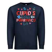 Navy cupid's favorite pharmacy tech Premium Sweatshirt - MaliasSmallBusiness