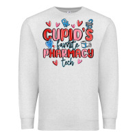 Oatmeal Heather cupid's favorite pharmacy tech Premium Sweatshirt - MaliasSmallBusiness