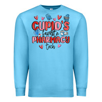 Ocean Blue cupid's favorite pharmacy tech Premium Sweatshirt - MaliasSmallBusiness