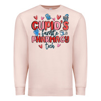 Pale Pink cupid's favorite pharmacy tech Premium Sweatshirt - MaliasSmallBusiness