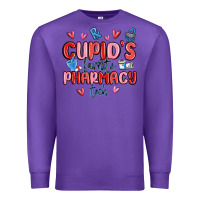 Purple cupid's favorite pharmacy tech Premium Sweatshirt - MaliasSmallBusiness