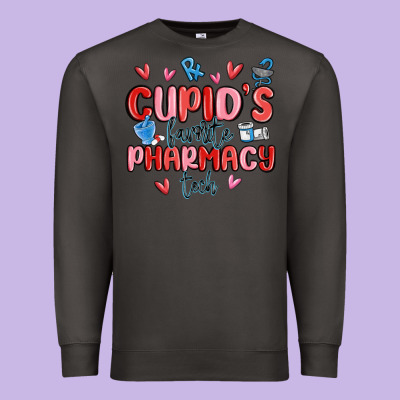 Cupid's Favorite Pharmacy Tech Premium Sweatshirt Designed By Maliassmallbusiness