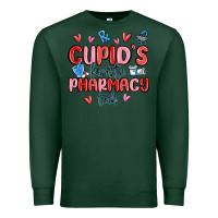 Sports Green cupid's favorite pharmacy tech Premium Sweatshirt - MaliasSmallBusiness
