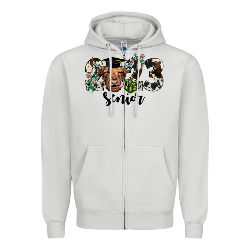 Highland Cow 2023 Zipper Hoodie by JahusDesignShop | Teevron