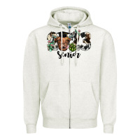 Oatmeal Heather highland cow 2023 Zipper Hoodie - JahusDesignShop