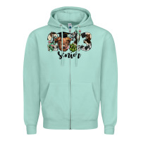 Seafoam highland cow 2023 Zipper Hoodie - JahusDesignShop