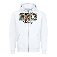 White highland cow 2023 Zipper Hoodie - JahusDesignShop