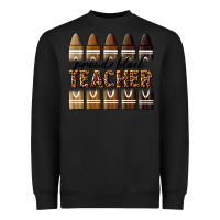 Black proud black teacher Heavyweight Sweatshirt - texasbilliewilder