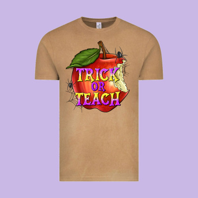 Trick Or Teach Vintage Tee Designed By Texasbilliewilder