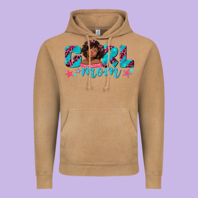 Vintage Hoodie girl mom afro black girl