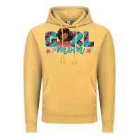 Vintage Mustard girl mom afro black girl Vintage Hoodie - texasbilliewilder