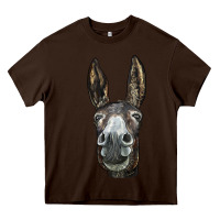 Chocolate Brown Donkey  Face Heavy Core Tee - LillyAllenDesigns