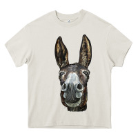 Cream Donkey  Face Heavy Core Tee - LillyAllenDesigns