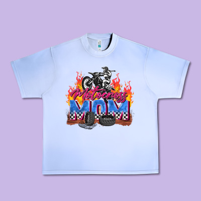 Motocross Mom Urban Heavy Tee Designed By Zillion Design Studio
