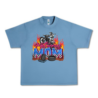 Pebble Blue motocross mom Urban Heavy Tee - Zillion Design Studio