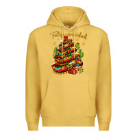 Antique Gold Christmas Feliz Navidad Premium Hoodie - BundleAndBundleShop
