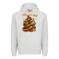 Dove Grey Christmas Feliz Navidad Premium Hoodie - BundleAndBundleShop