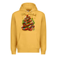 Mustard Christmas Feliz Navidad Premium Hoodie - BundleAndBundleShop