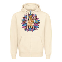 Sandshell easter leopard bunny sunflower Zipper Hoodie - Artiststas