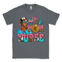 Charcoal Heather afro wife mom nurse Classic Tee - AdoDesignShop