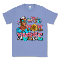 Colony Blue afro wife mom nurse Classic Tee - AdoDesignShop