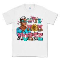 White afro wife mom nurse Classic Tee - AdoDesignShop