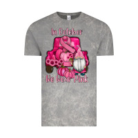 Cloud Rock breast cancer awareness pink truck gnomes Vintage Tee - RanaPortraitStore
