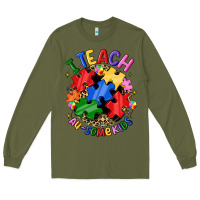 Army Green i teach au some kids Long Sleeve Tee - JahusDesignShop
