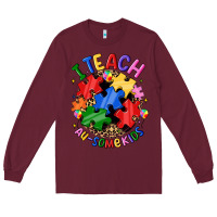 Burgundy i teach au some kids Long Sleeve Tee - JahusDesignShop