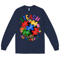 Navy i teach au some kids Long Sleeve Tee - JahusDesignShop