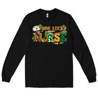 Black one lucky nurse Long Sleeve Tee - AdoDesignShop