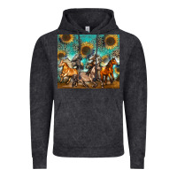 Vintage Arctic western horses Vintage Hoodie - Zillion Design Studio