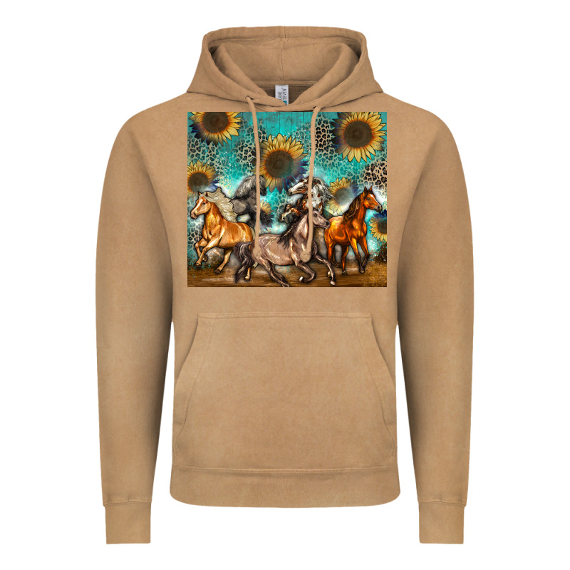 Western Horses Vintage Hoodie by Zillion Design Studio | Teevron