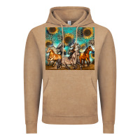 Vintage Coffee western horses Vintage Hoodie - Zillion Design Studio