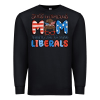 Black just a normal mom trying not to raise liberals Premium Sweatshirt - MaliasSmallBusiness