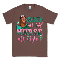 Chestnut afro  nurse sleep all day nurse all night Classic Tee - AdoDesignShop