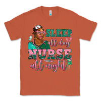 Copper afro  nurse sleep all day nurse all night Classic Tee - AdoDesignShop