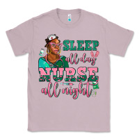 Lilac afro  nurse sleep all day nurse all night Classic Tee - AdoDesignShop