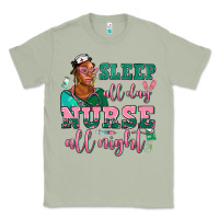 Matcha afro  nurse sleep all day nurse all night Classic Tee - AdoDesignShop