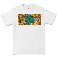 White gemtone and sunflowers license plate Premium Tee - Artiststas