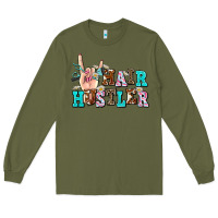 Army Green hair hustler Long Sleeve Tee - AdoDesignShop