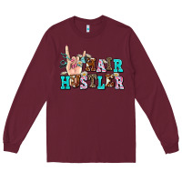 Burgundy hair hustler Long Sleeve Tee - AdoDesignShop