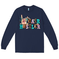 Navy hair hustler Long Sleeve Tee - AdoDesignShop