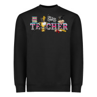 Black race with teacher Heavyweight Sweatshirt - texasbilliewilder