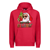 Cardinal Don't Stop Believing Santa Premium Hoodie - BundleAndBundleShop