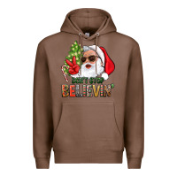 Chestnut Don't Stop Believing Santa Premium Hoodie - BundleAndBundleShop