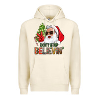 Tofu Don't Stop Believing Santa Premium Hoodie - BundleAndBundleShop